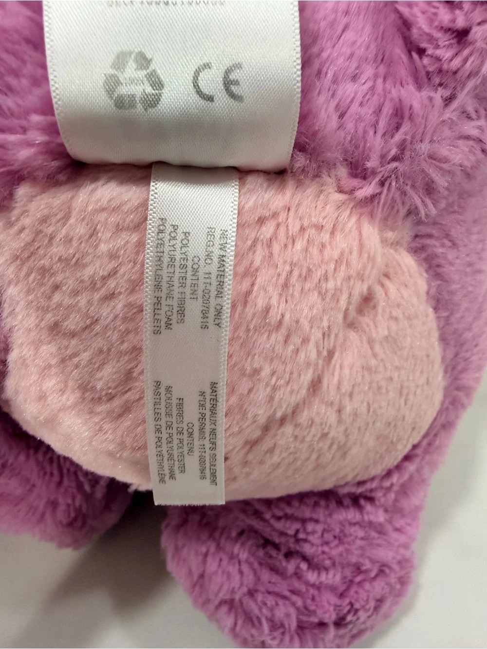 Disney Store Lilo & Stitch Angel Pink Purple Plush Stuffed Animal Toy Approx 14”